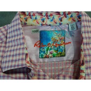 Robert Graham Long sleeve mens button down shirt XL